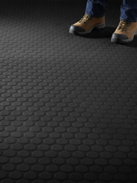 Studded Rubber Runner Non-Slip Flooring