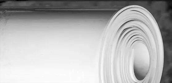 White Neoprene rubber in rolls and sheets, sanitary and food use