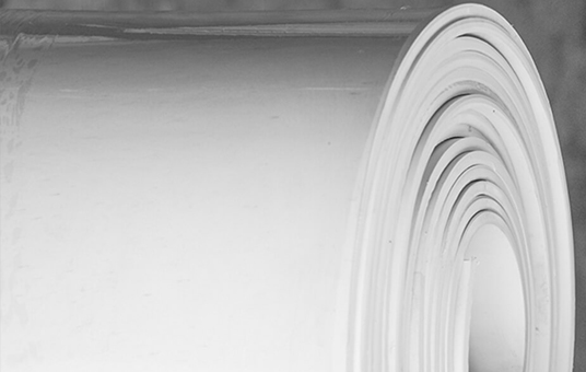 White Sanitary Neoprene Rubber Detail Close-up